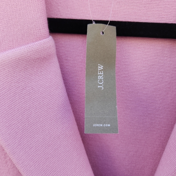 J. Crew Waisted Stretch Sweater Blazer in Pink - Picture 6 of 9